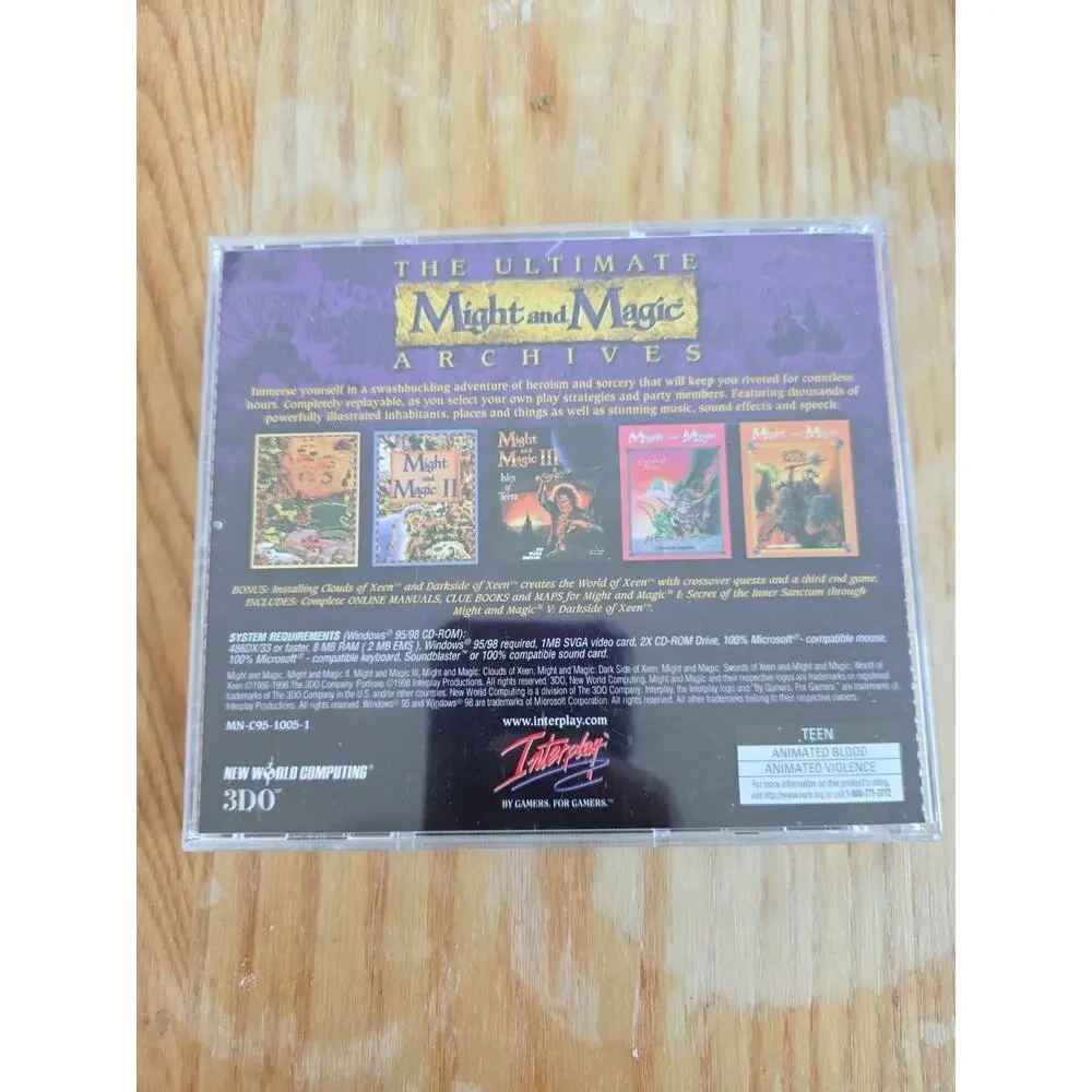 The Ultimate Might & Magic Archives PC Game CD-ROM 1998 Interplay Jewel Case